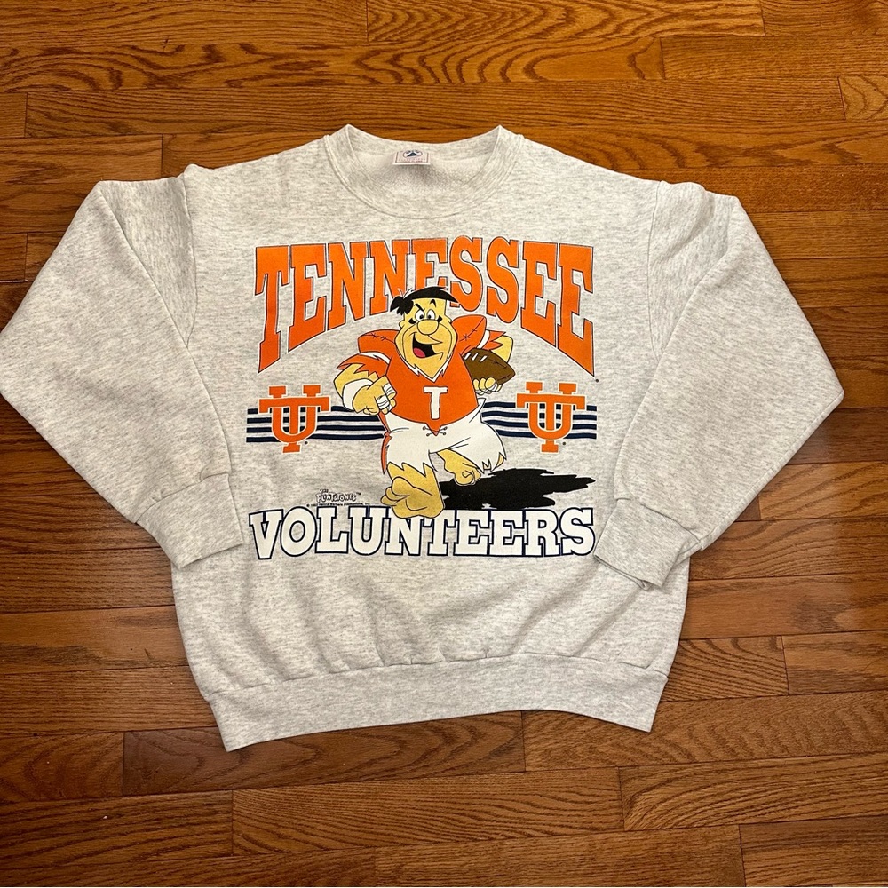 Vintage 1993 Tennessee volunteers Flintstones sweatshirt size L 50/50 USA
